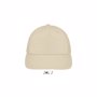 Casquette 5 panneaux Sunny Ecru naturelBeige / Blanc