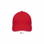 Casquette 5 panneaux Sunny RougeRouge / Blanc