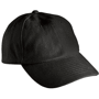 Casquette brodée Standard 6 Panneaux Noirnoir