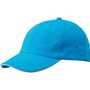 Casquette brodée Standard avec visière sandwich Au choixturquoise/blanc