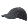 Casquette brodée Standard avec visière sandwich Bleugraphite/bleu aqua