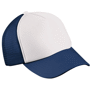 Casquette enfant enfant 5 panneaux Au choixblanc/bleu marine