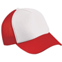 Casquette enfant enfant 5 panneaux Au choixblanc/rouge