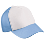 Casquette enfant enfant 5 panneaux Blancblanc/bleu clair