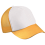 Casquette enfant enfant 5 panneaux Au choixblanc/jaune doré