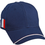 Casquette France 6 panneaux Au choixbleu/blanc/rouge