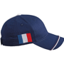 Casquette France 6 panneaux Au choixbleu/blanc/rouge