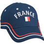 Casquette France brodée 6 panneaux Au choixbleu/blanc/rouge