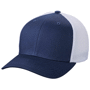 Casquette imprimée Flexfit 6 Panneaux Au choixbleu marine/blanc