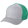 Casquette imprimée Flexfit 6 Panneaux Au choixgris/vert