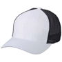 Casquette imprimée Flexfit 6 Panneaux Au choixblanc/noir