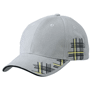 Casquette ligne 6 panneaux Grisgris foncé/noir/jaun