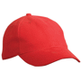 Casquette logoté Standard 6 Panneaux Au choixrouge vif