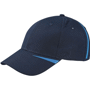 Casquette logotée sport 6 panneaux Bleubleu marine/bleu cob