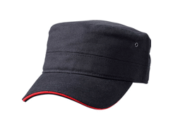 Casquette militaire avec visière sandwich