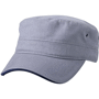 Casquette militaire avec visière sandwich Grisgris foncé/bleu mari