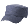 Casquette militaire avec visière sandwich Blancanthracite/blanc