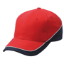 Casquette personnalisée 6 panneaux Au choixrouge/bleu marine/gr