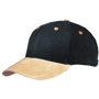 Casquette personnalisée bicolor 6 Panneaux Au choixnoir/beige
