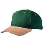 Casquette personnalisée bicolor 6 Panneaux Au choixvert foncé/beige