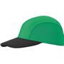 Casquette personnalisée sport 4 panneaux Vertvert/noir