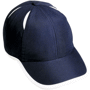 Casquette personnalisée Sport 6 Panneaux Au choixbleu marine/blanc