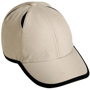 Casquette personnalisée Sport 6 Panneaux Noirbeige clair/noir