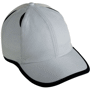 Casquette personnalisée Sport 6 Panneaux Au choixgris clair/noir