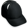 Casquette personnalisée Sport 6 Panneaux Noirnoir/gris clair