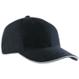 Casquette personnalisée Standard avec visière sand Noirnoir/gris clair