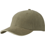 Casquette personnalisée Standard avec visière sand Au choixolive/beige