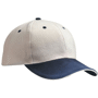 Casquette personnalisée Standard avec visière sand Bleubeige/bleu marine