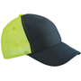 Casquette personnalisée trucker 5 panneaux Au choixnoir/jaune fluo