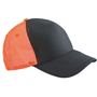 Casquette personnalisée trucker 5 panneaux Noirnoir/orange fluo