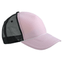 Casquette personnalisée trucker 5 panneaux Roserose clair/noir