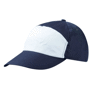 Casquette promo 7 panneaux Au choixbleu marine/blanc