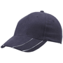 Casquette promotionnelle 6 Panneaux Au choixbleu marine/blanc