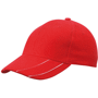 Casquette promotionnelle 6 Panneaux Au choixrouge/blanc