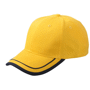 Casquette publicitaire 6 Panneaux Au choixjaune doré/bleu mari