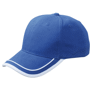 Casquette publicitaire 6 Panneaux Bleubleu royal/blanc