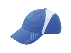 Casquette publicitaire bicolor 6 panneaux