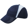 Casquette publicitaire bicolor 6 panneaux Bleubleu marine/blanc/bl