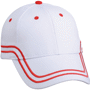 Casquette publicitaire Brésil 6 panneaux Au choixblanc/rouge