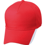 Casquette publicitaire décorée 5 panneaux Au choixrouge/blanc