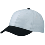 Casquette publicitaire Standard 6 Panneaux Au choixgris clair/noir