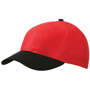 Casquette publicitaire Standard 6 Panneaux Rougerouge/noir