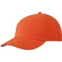 Casquette publicitaire standard avec visière sandw Au choixorange foncé/beige