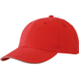Casquette publicitaire standard avec visière sandw Rougerouge/beige