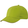 Casquette publicitaire standard avec visière sandw Vertvert citron/beige