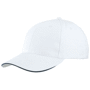 Casquette publicitaire standard avec visière sandw Blancblanc/bleu marine